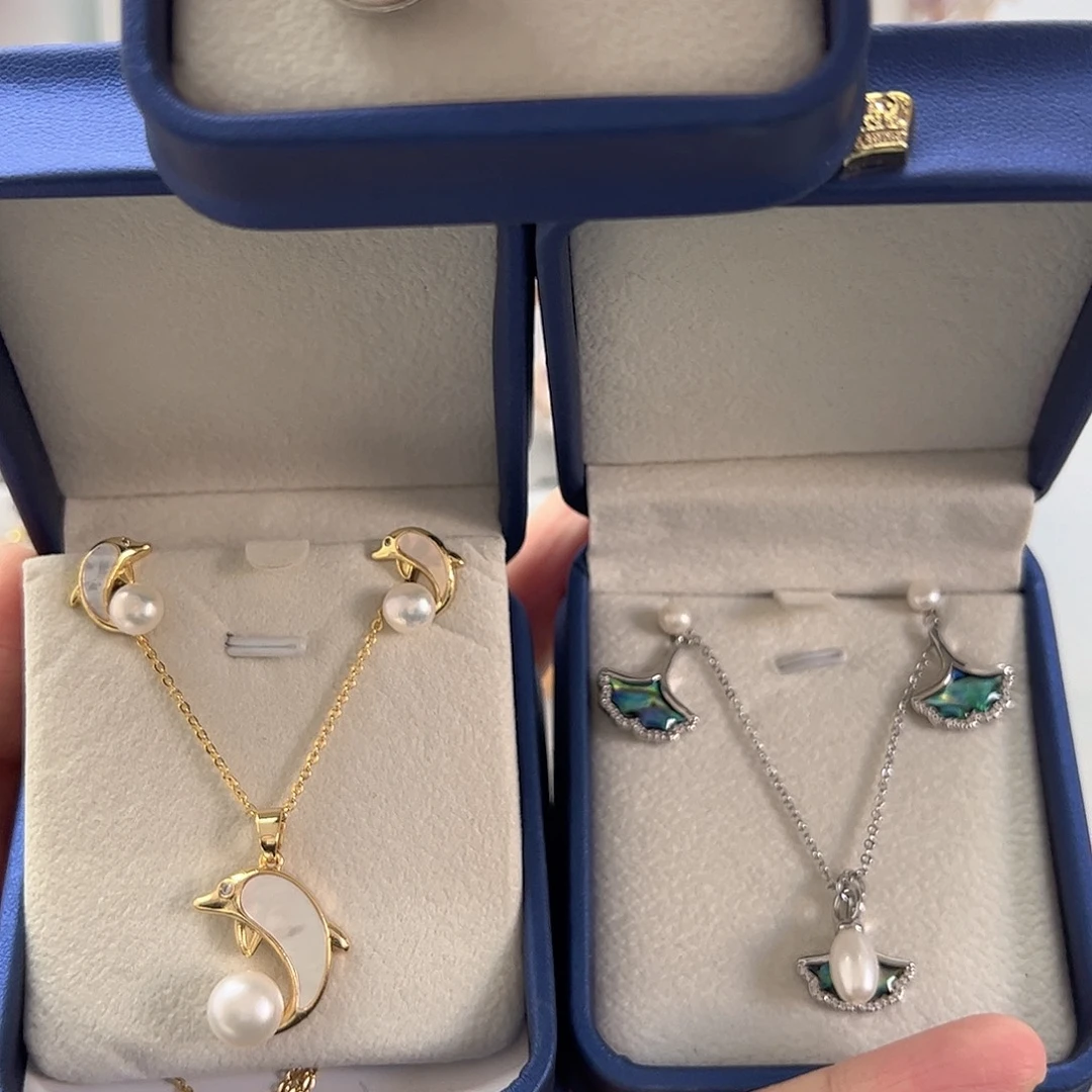 耳饰淡水珍珠银S925镶嵌