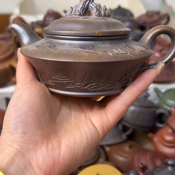紫砂茶壶炸口微瑕疵
