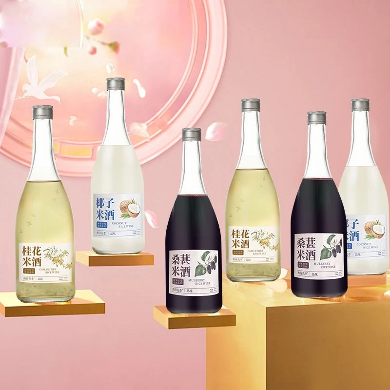 多种口味混合装微醺米酒桑葚桂花椰子味
