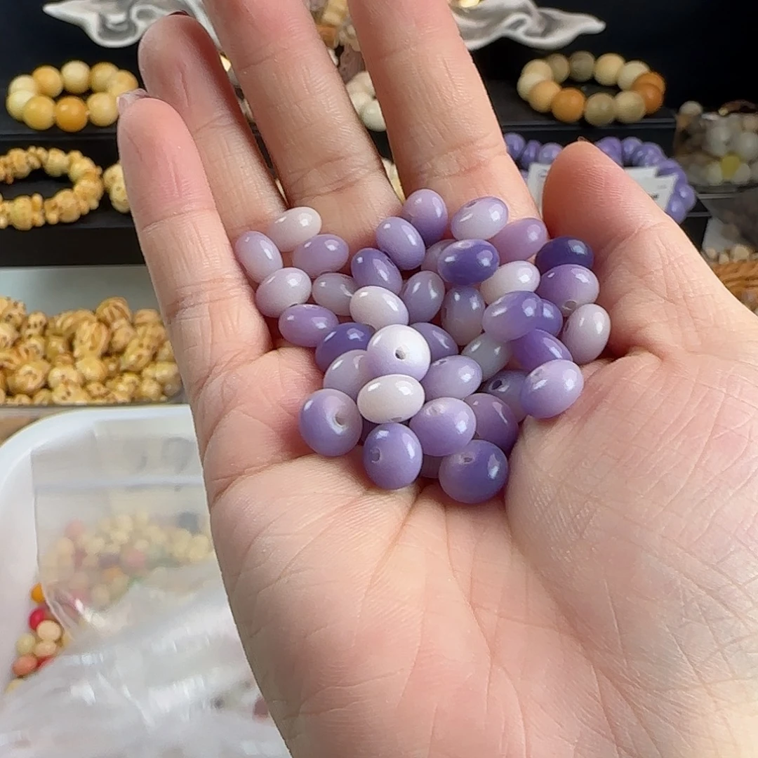 手串菩提根/象牙果卡9紫色飘花算盘100卡牌➕20备珠