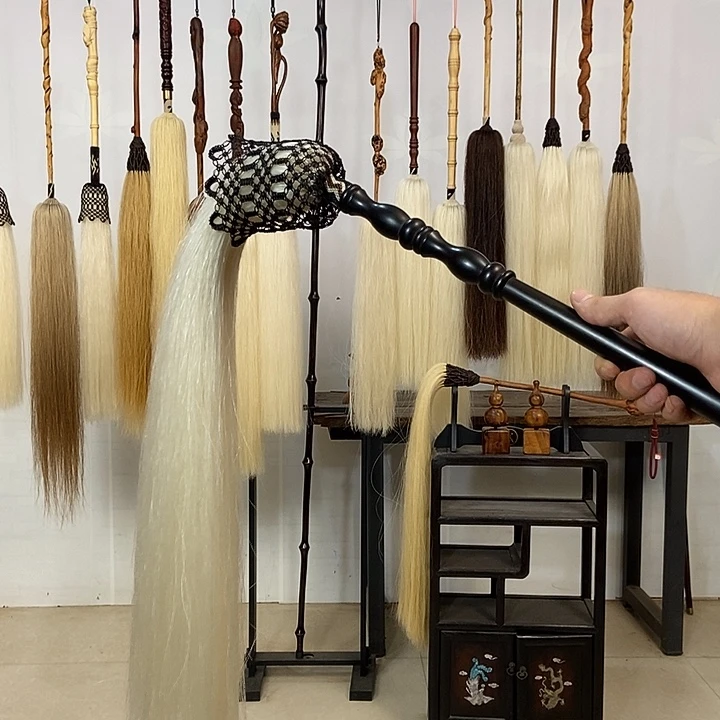 纯手工制作马尾拂尘