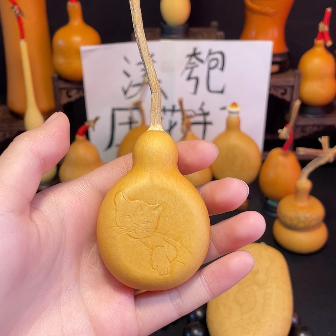 小猫押花葫芦葫芦