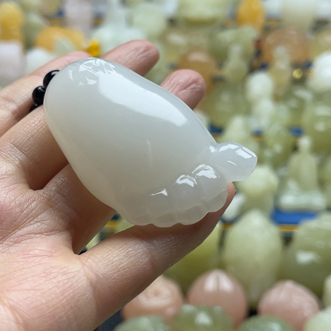 六***顺玉天然桌面小摆件