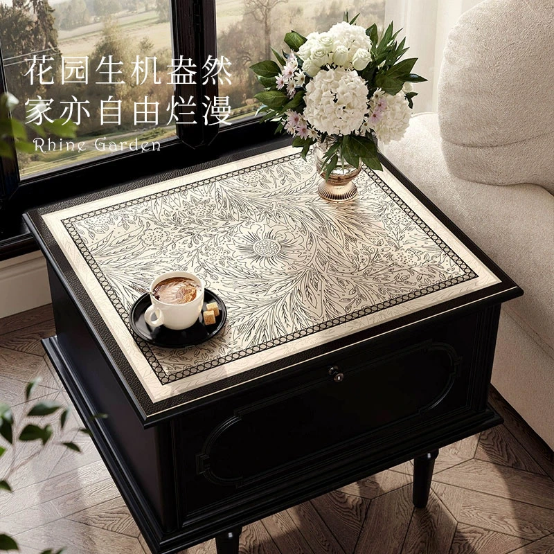 范居莱茵花园床头柜垫法式家用客厅边几柜垫防水免洗防刮保护垫