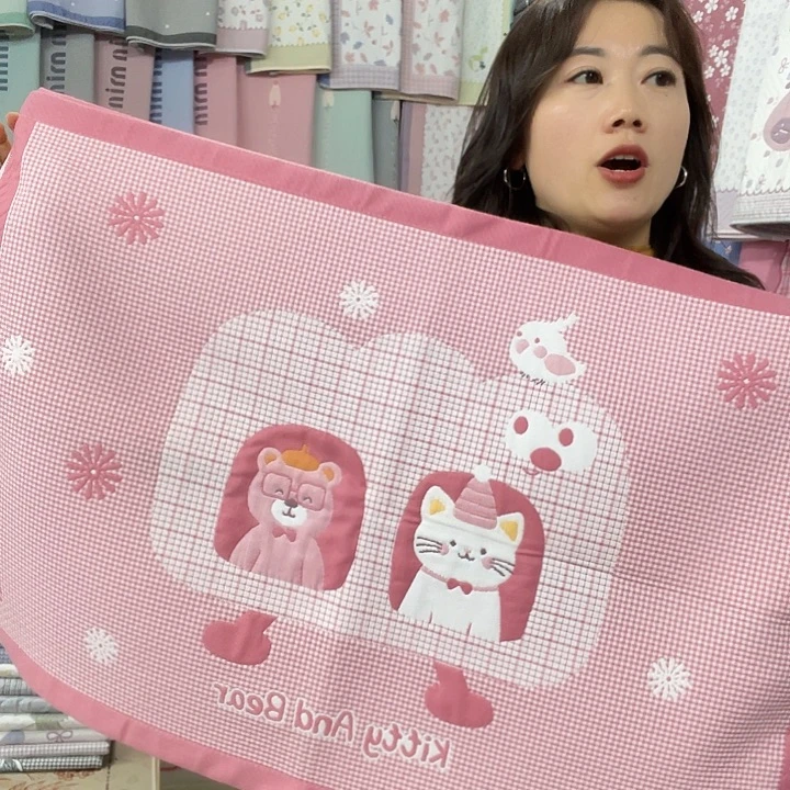 棉特价促销粉色猫咪