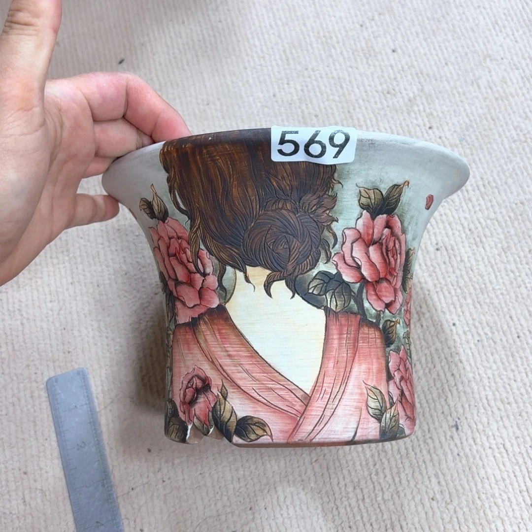 L***8紫砂花盆陶瓷多肉花盆精品