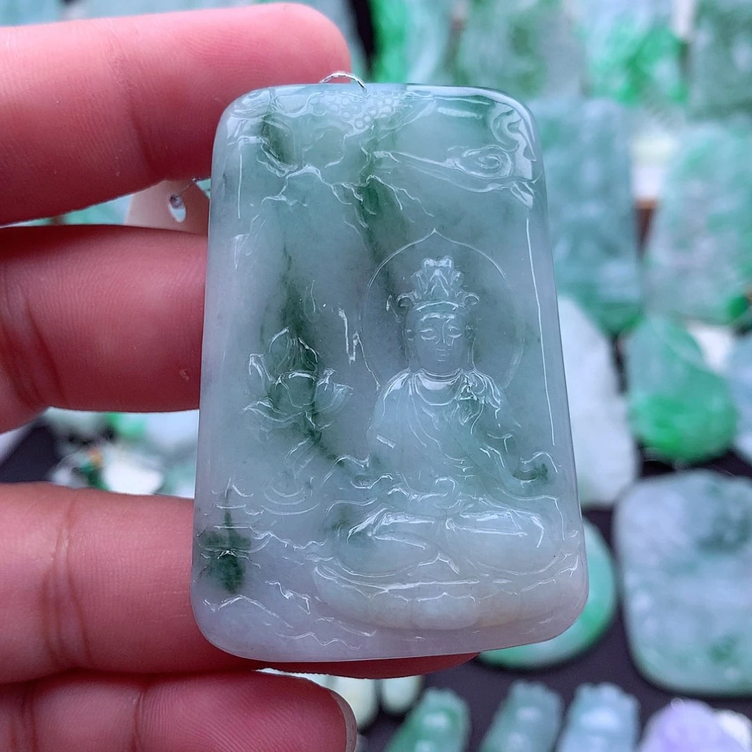 翡翠未镶嵌吊坠(不含链)