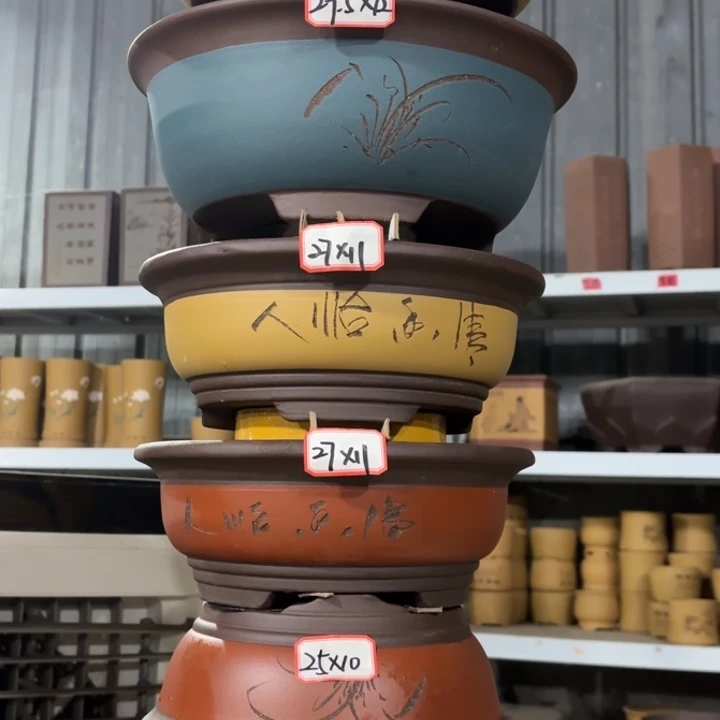 花盆紫砂100-6。