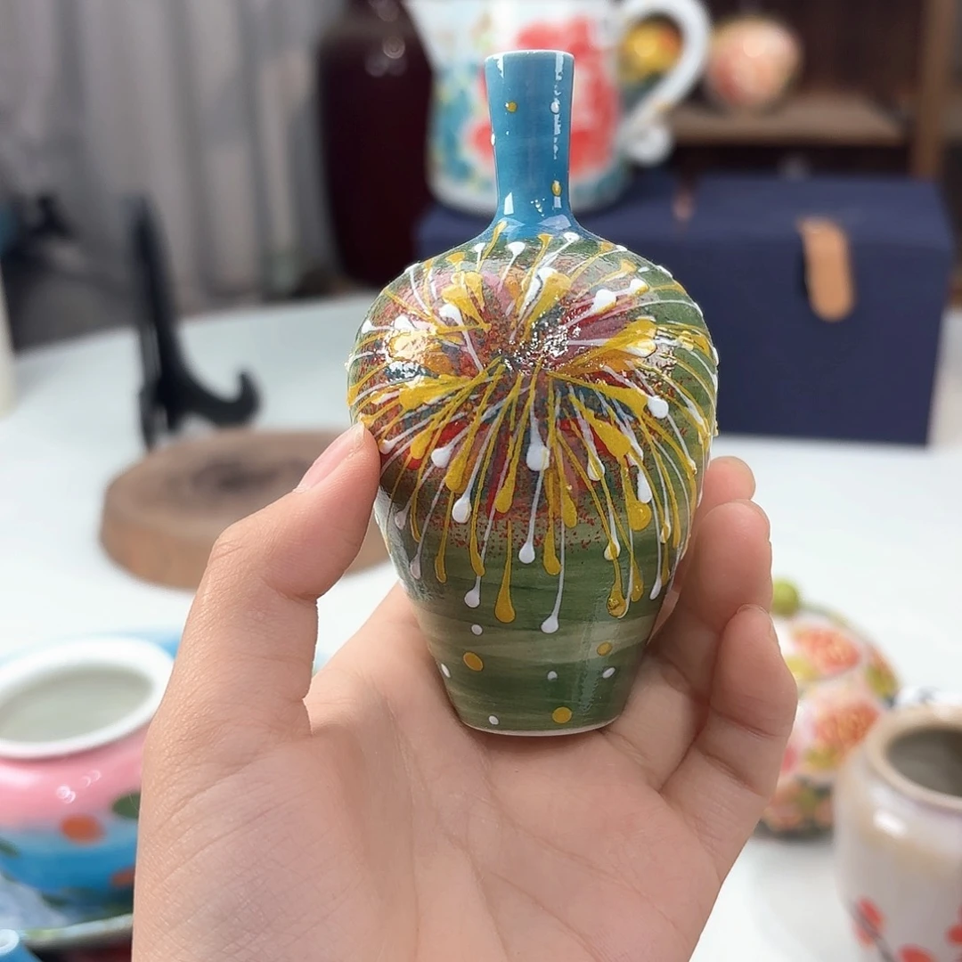 景德镇手绘高温釉下彩陶瓷茶具