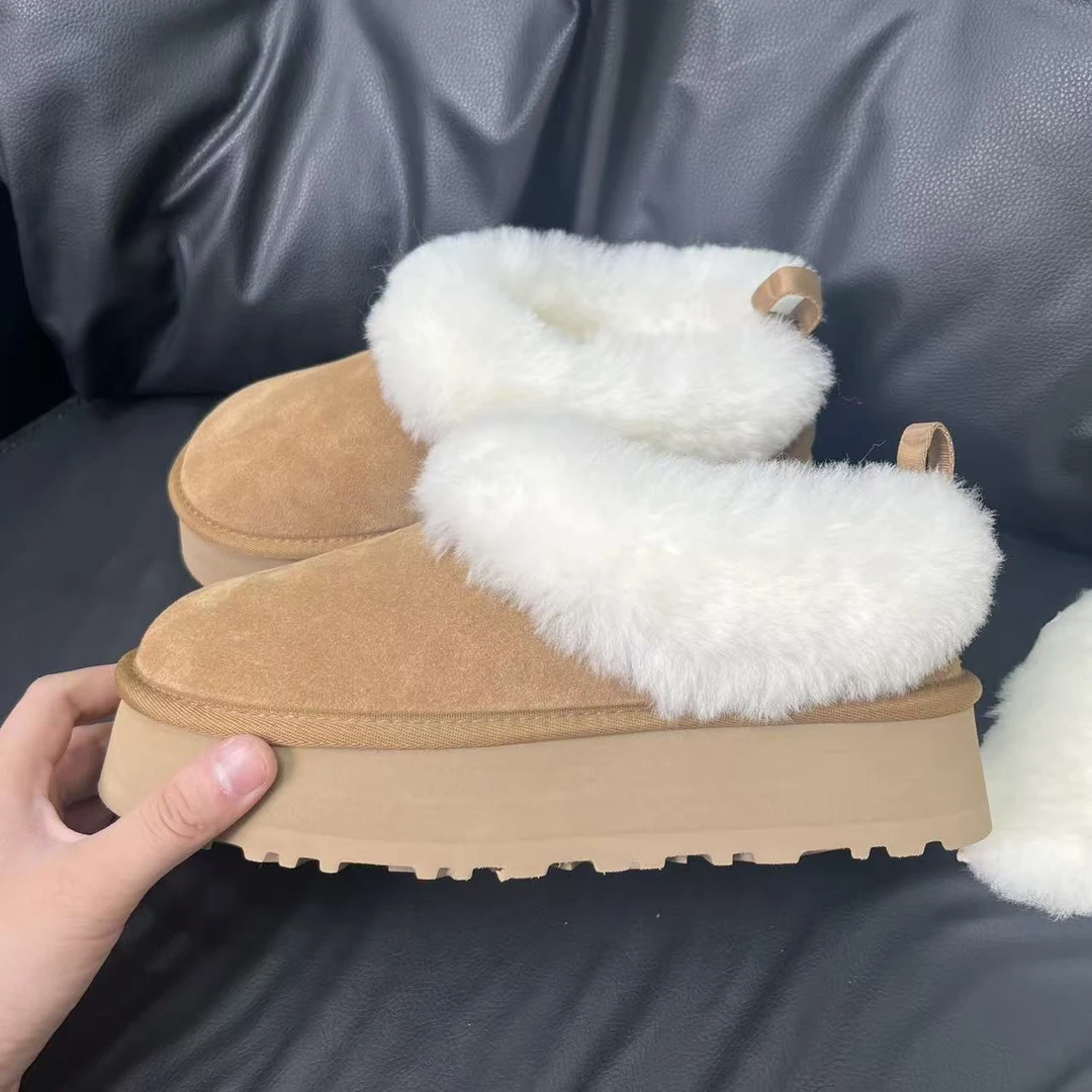 2025新款雪地靴厚底塔茨勒真皮时尚百搭冬季保暖加厚