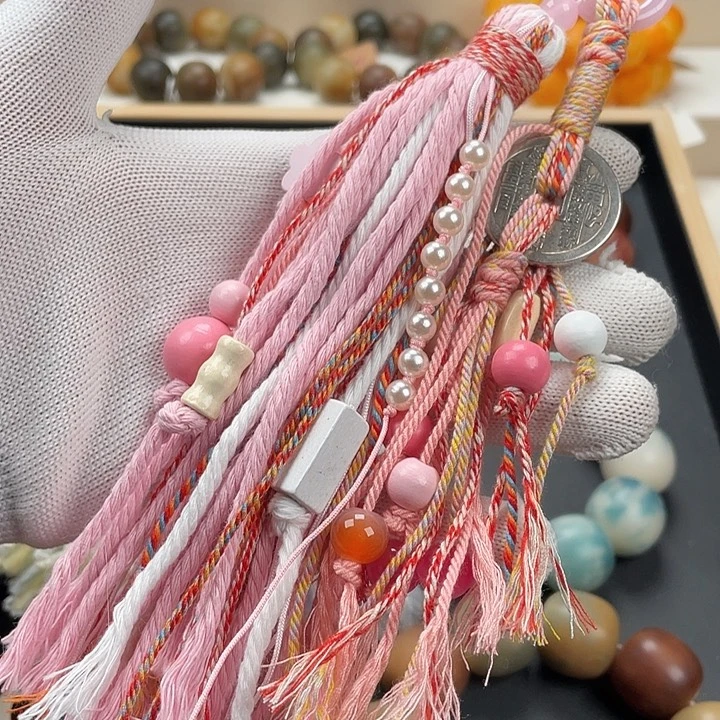 吊坠白玉菩提流苏