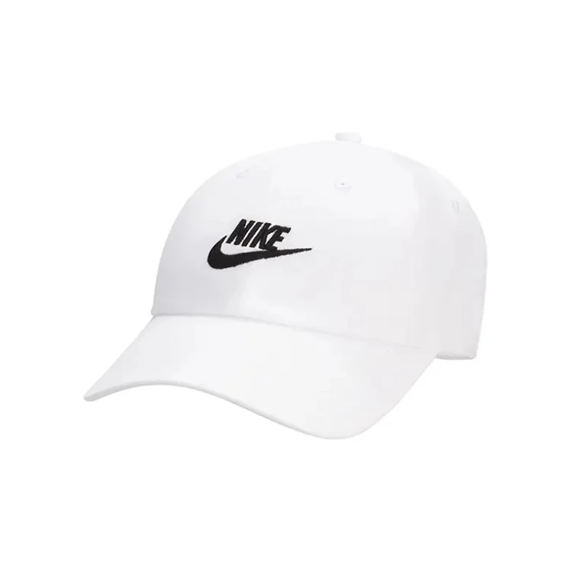 NIKE/耐克纯色白色情侣款时尚鸭舌帽FB5368100
