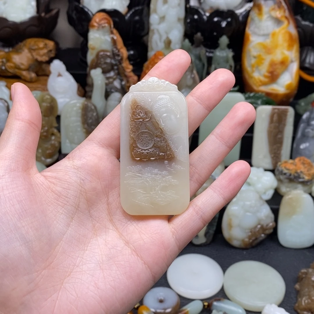 和田玉颈饰未镶嵌淘***珠