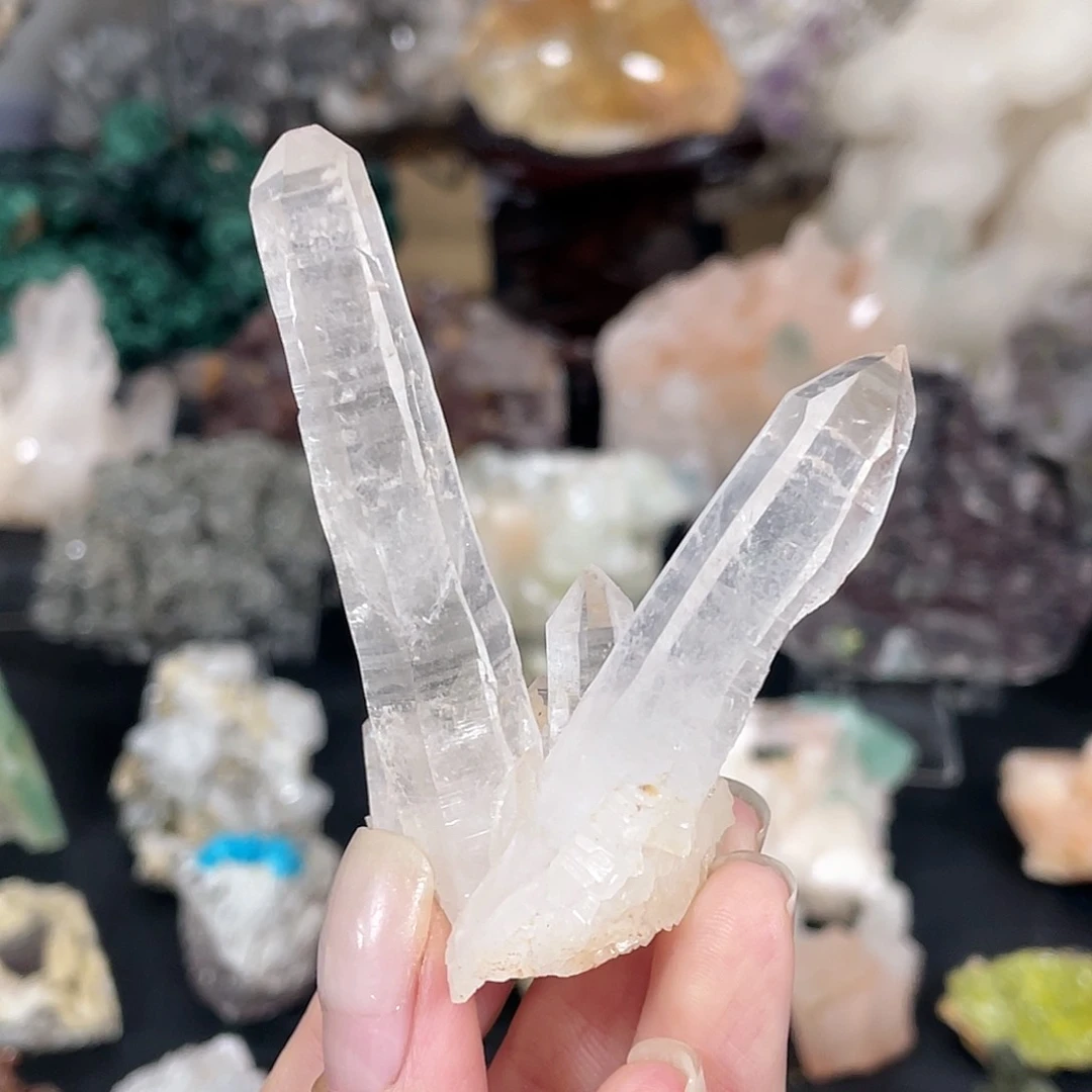 水晶晶簇萤石（处理）