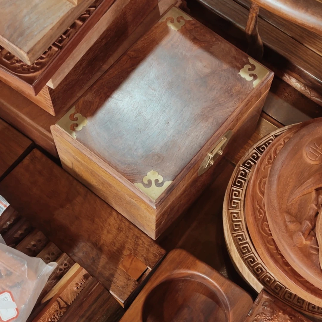 琰***琰大果缅花的材料的双层的手饰盒