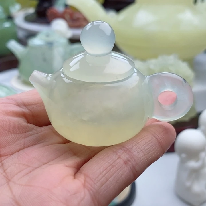 岫玉四大名玉手把壶未镶嵌