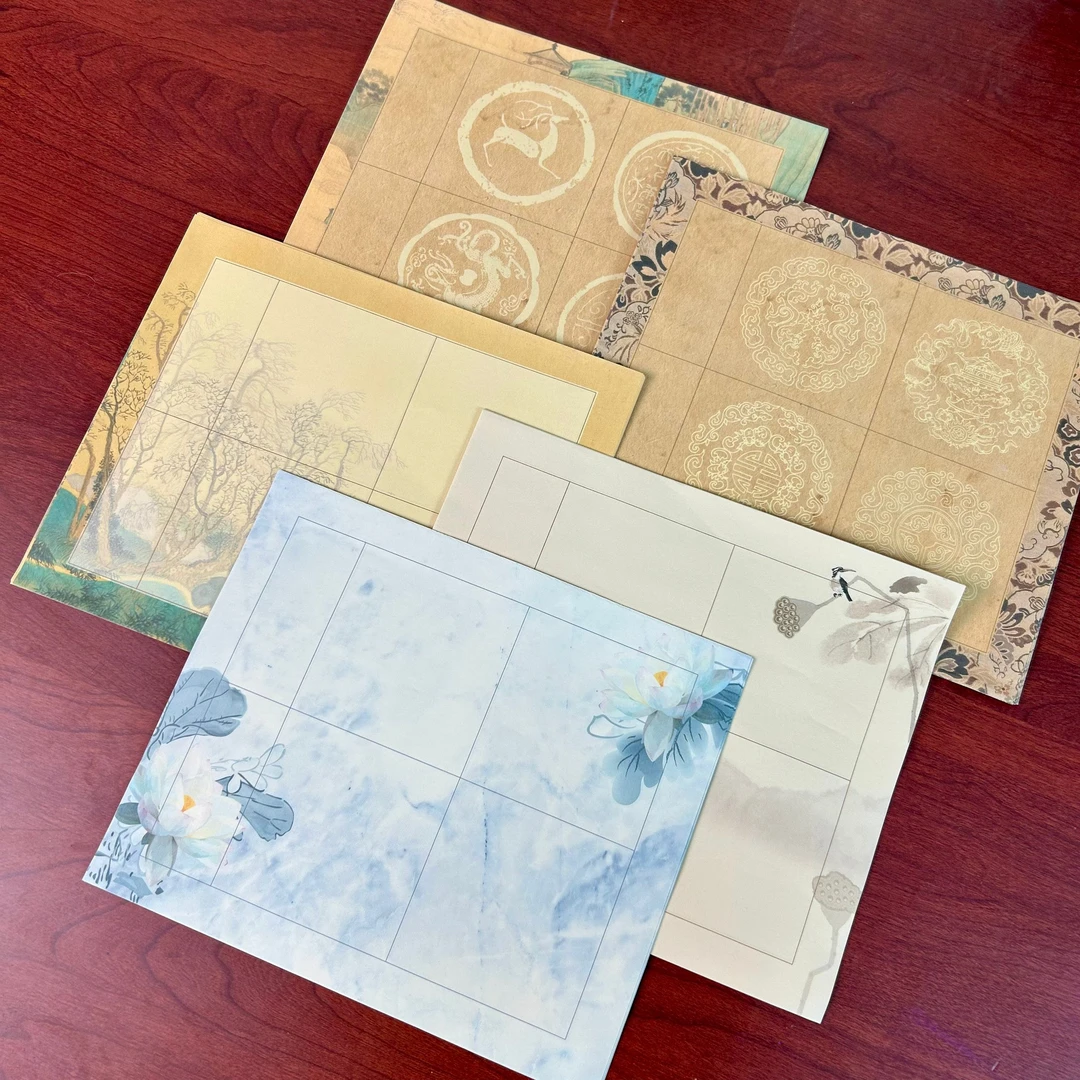 {蜡染四言小笺}23*27cm半生熟篆隶四言吉语书法作品纸