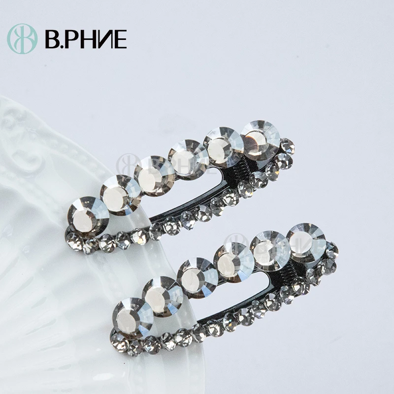 B.【贝菲】圆钻重工满钻压夹韩版时尚