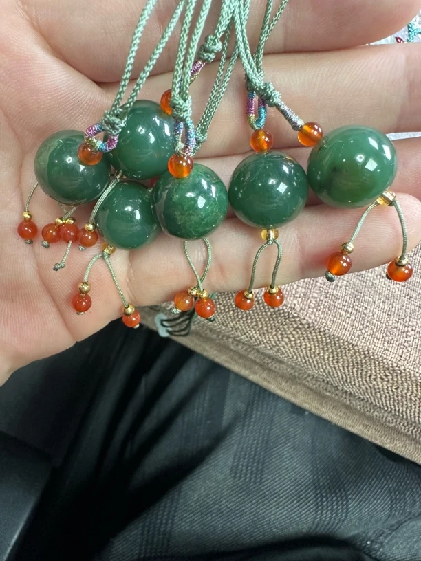 和田玉碧玉时尚百搭卡15加路路通挂件多样性拍一发一