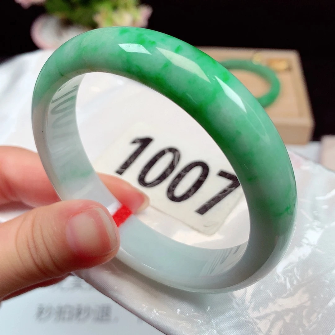 翡翠未镶嵌手镯1007