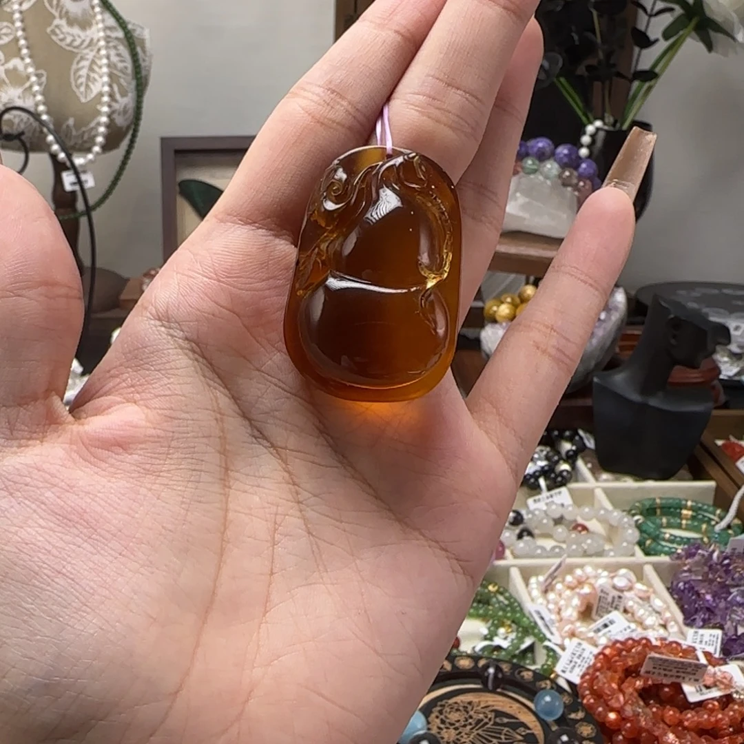未镶嵌吊坠(不含链)琥珀小葫芦