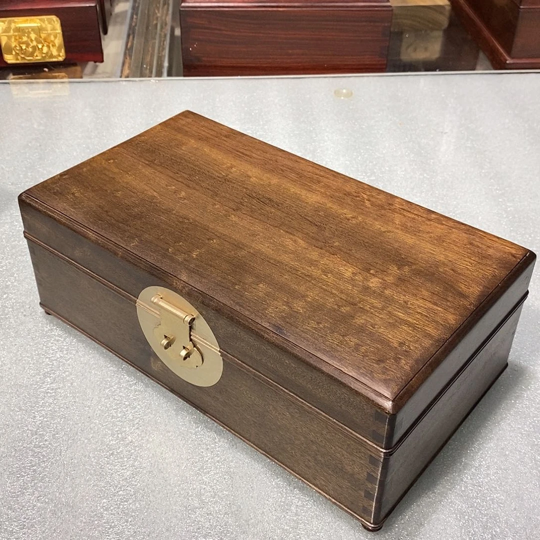 金丝楠阴沉料独板首饰盒24.8/14/8.5