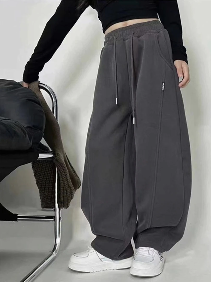 2025新款冬男童运动裤百搭一体绒加绒潮童卫裤