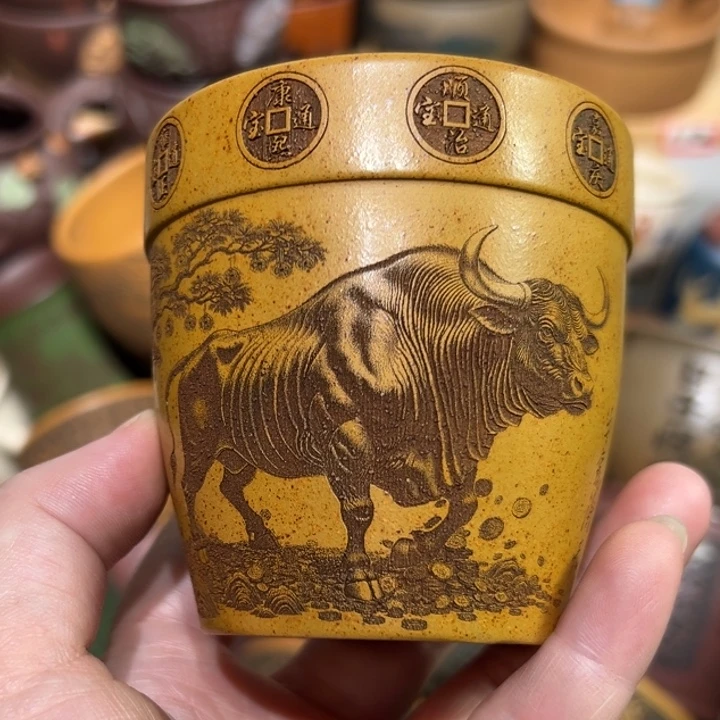 紫砂茶杯宜兴紫砂主人杯