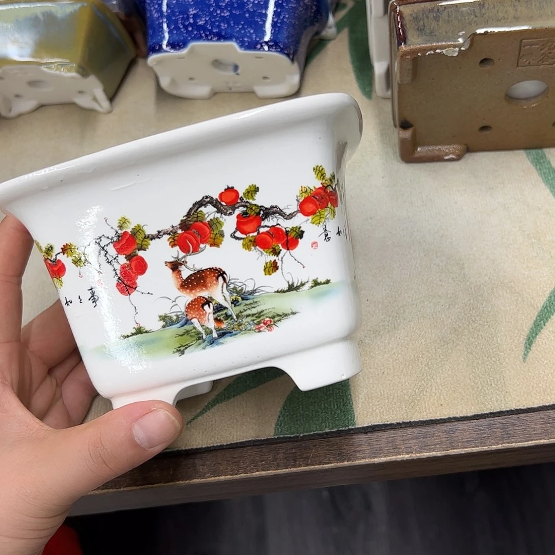 紫砂花盆924号瑕疵13/9cmm
