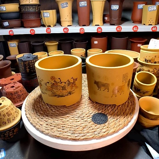 宜兴紫砂花盆134655