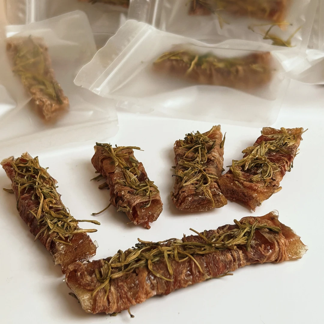 【特殊定制】烘焙草本牛皮0添加狗狗磨牙零食人用食材