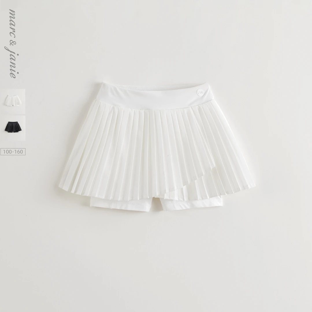 马克珍妮女童灵动百褶网球裙裤2025年夏季新款550621