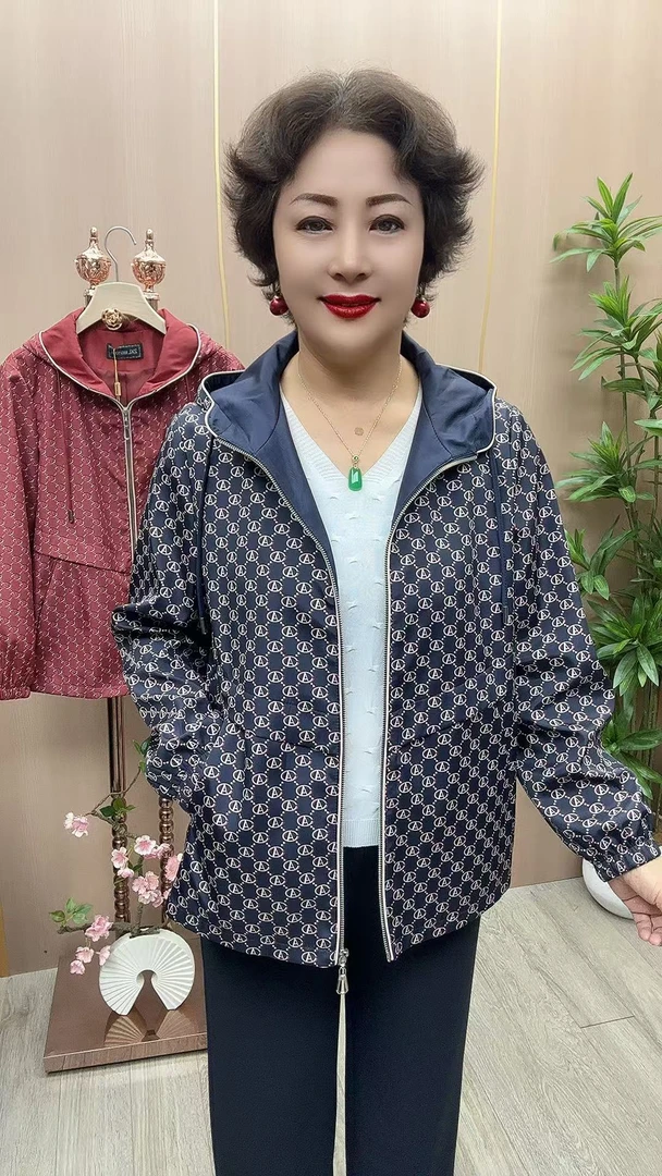 GY#069 衣长 65 中老年女装  秋季新品花色休闲外套