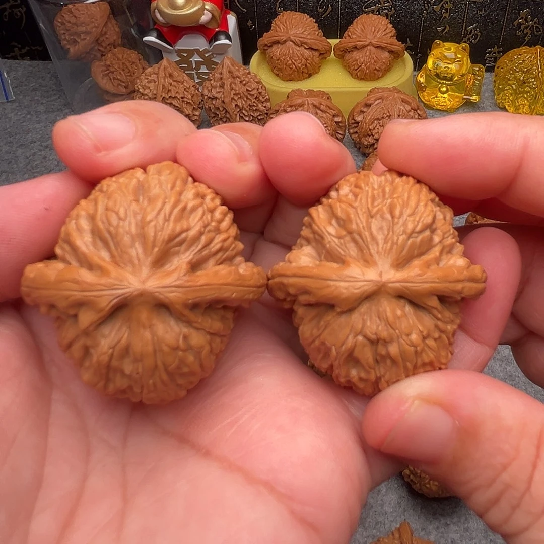 把件文玩核桃39精品白狮子