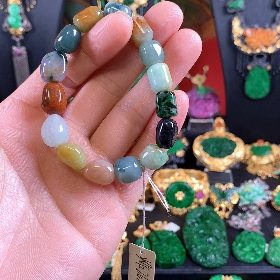 翡翠未镶嵌手链手链