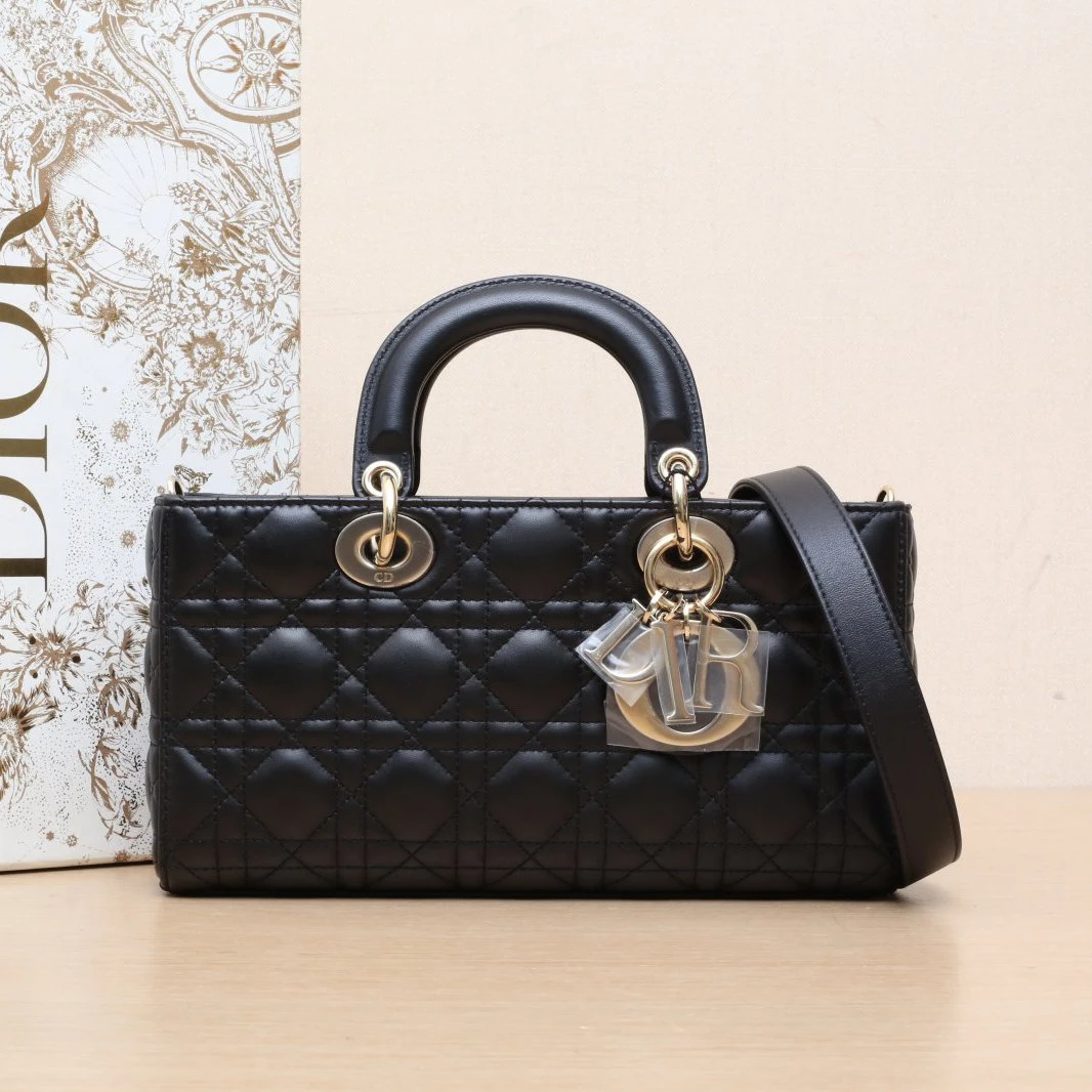 95新 DIOR/迪奥 【小花柳】Lady D-Joy 横版戴妃包 中号 2022