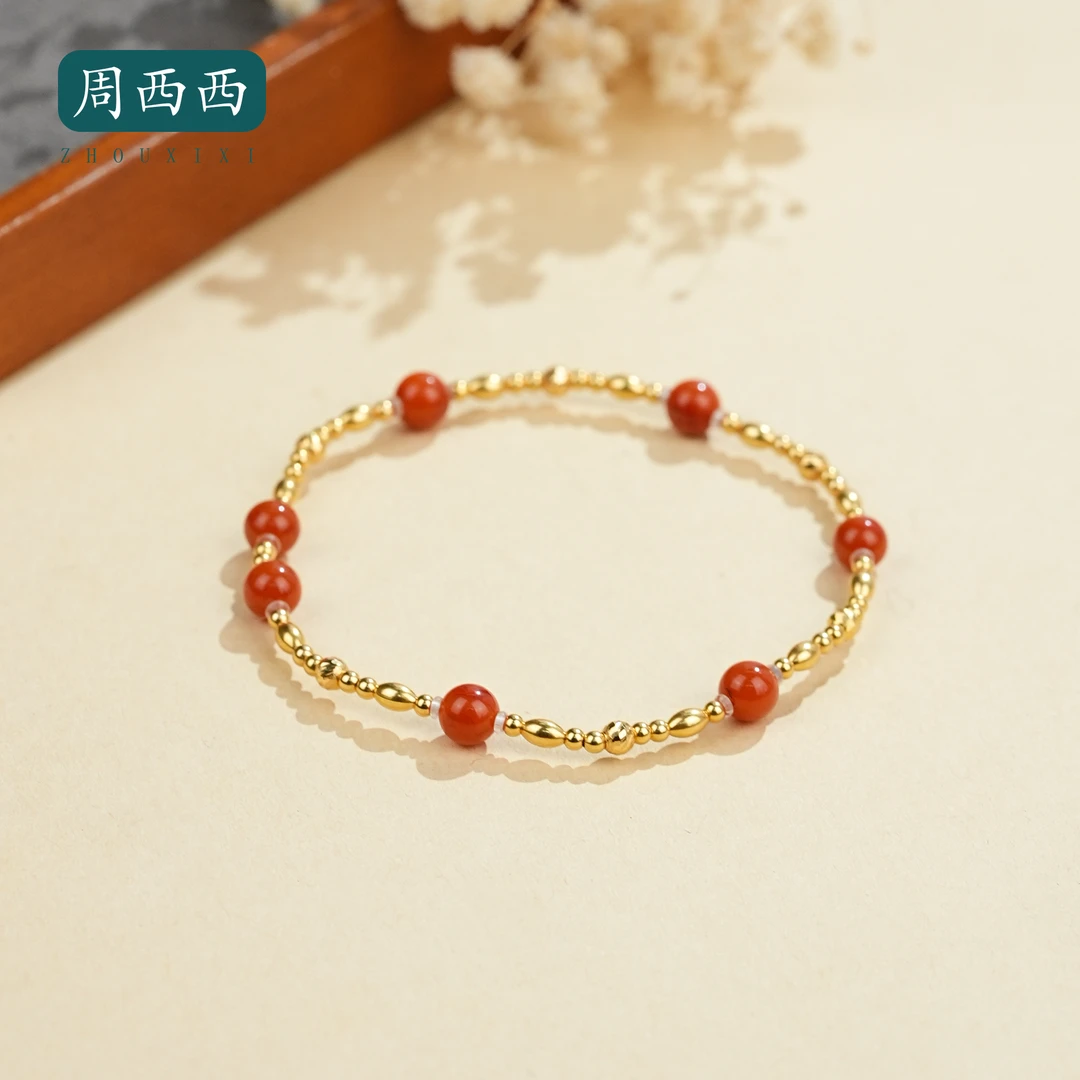 珠宝正品南红玛瑙18k手串经典时尚百搭多样性发货20781
