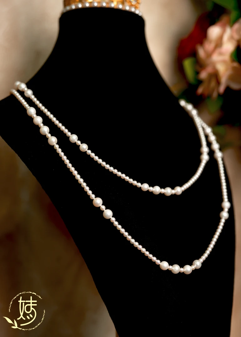 【婧婧精选】臻品 · 强光珍珠加长版毛衣链  多样性发
