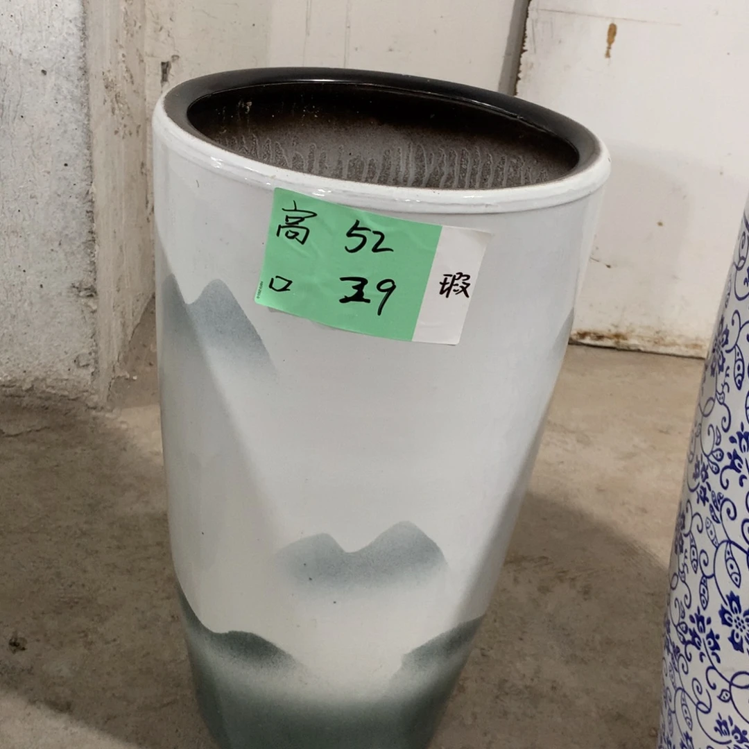 微瑕高温陶瓷花盆