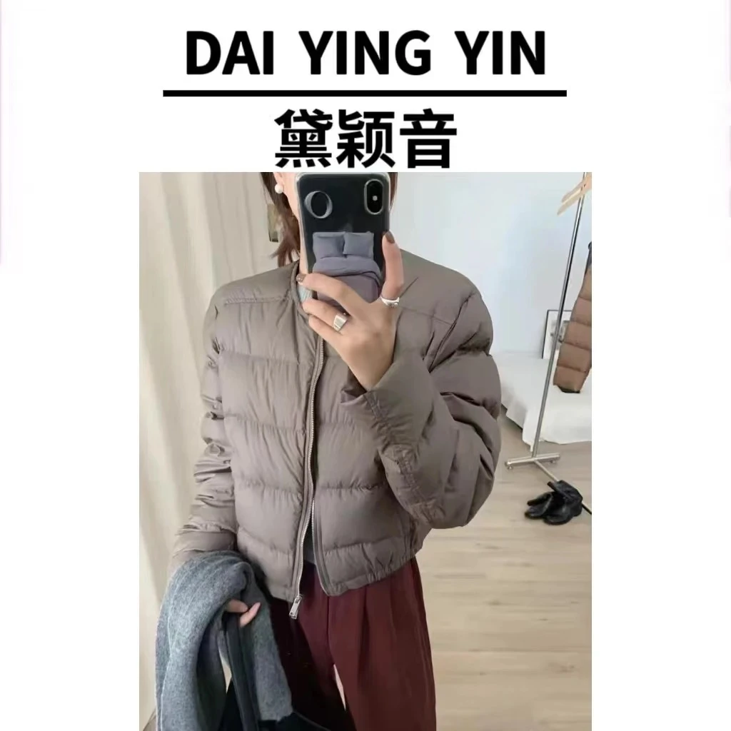 【代莹优选】24015韩版圆领加厚面包短款羽绒服