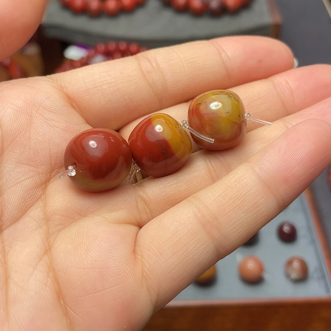 未镶嵌单珠南红玛瑙15多样性发1