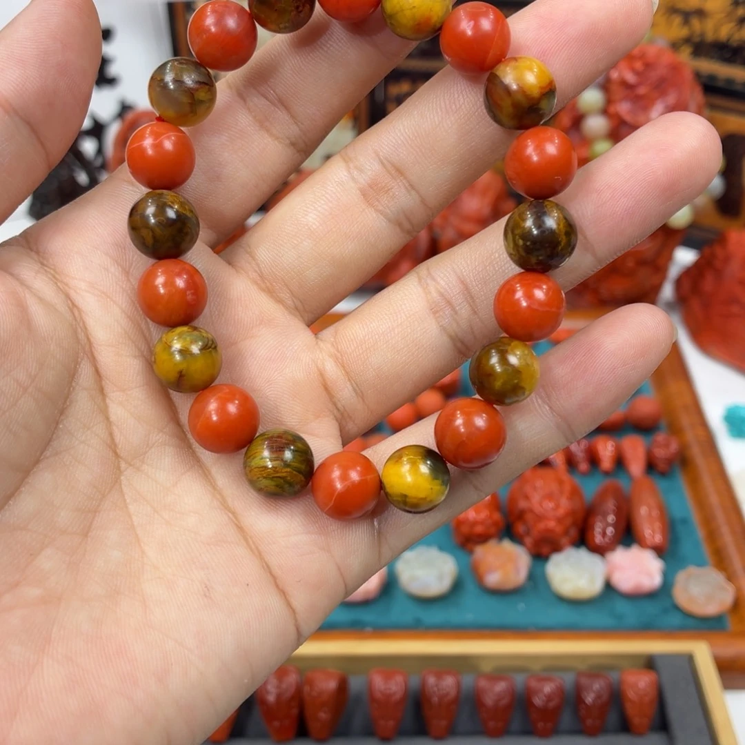 南红玛瑙未镶嵌配饰10mm