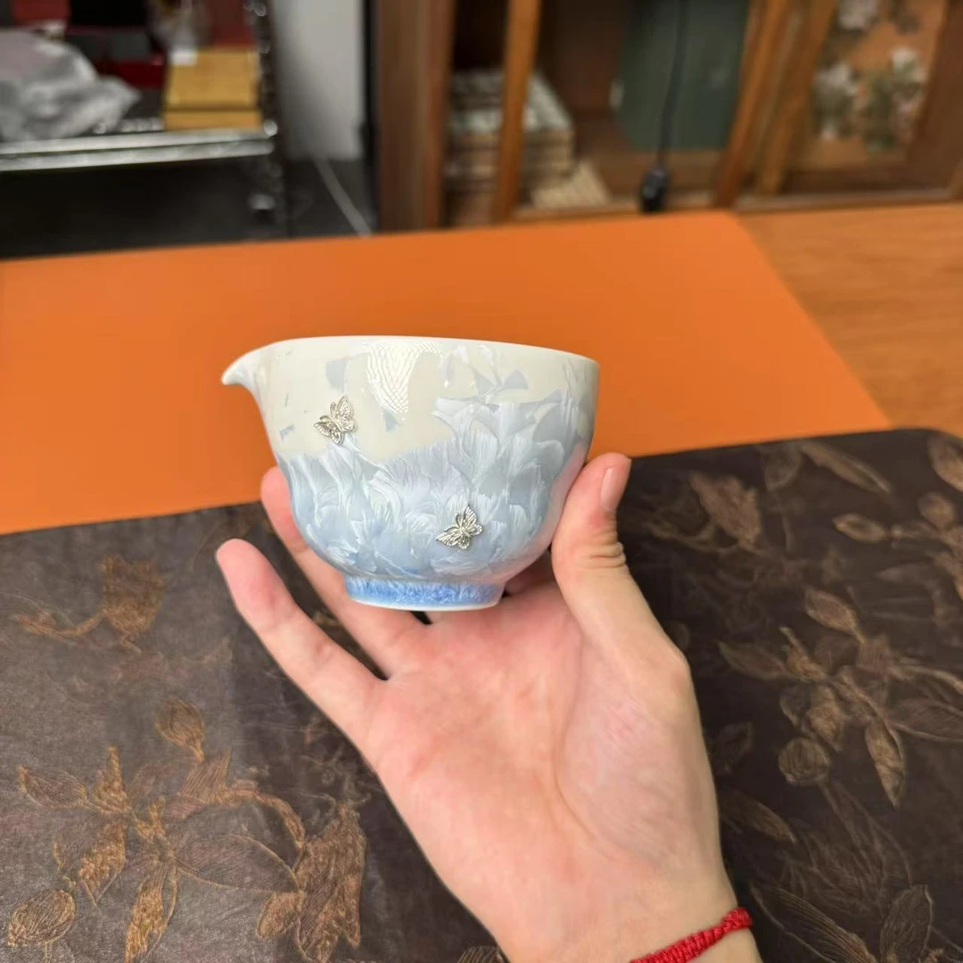 窑变结晶锯钉葫芦公道杯 6214