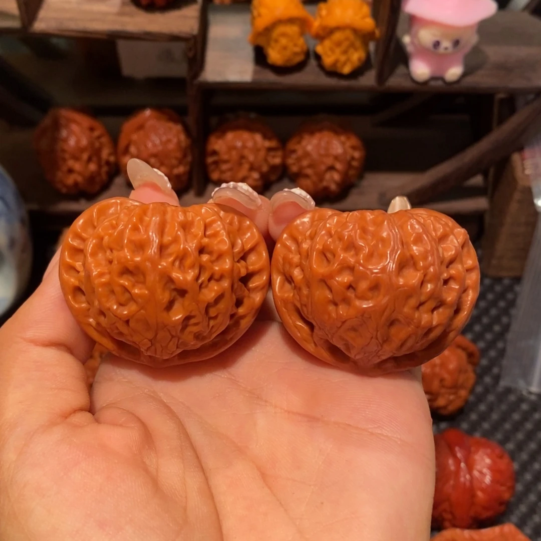 吊坠文玩核桃43桃心宫灯，0005