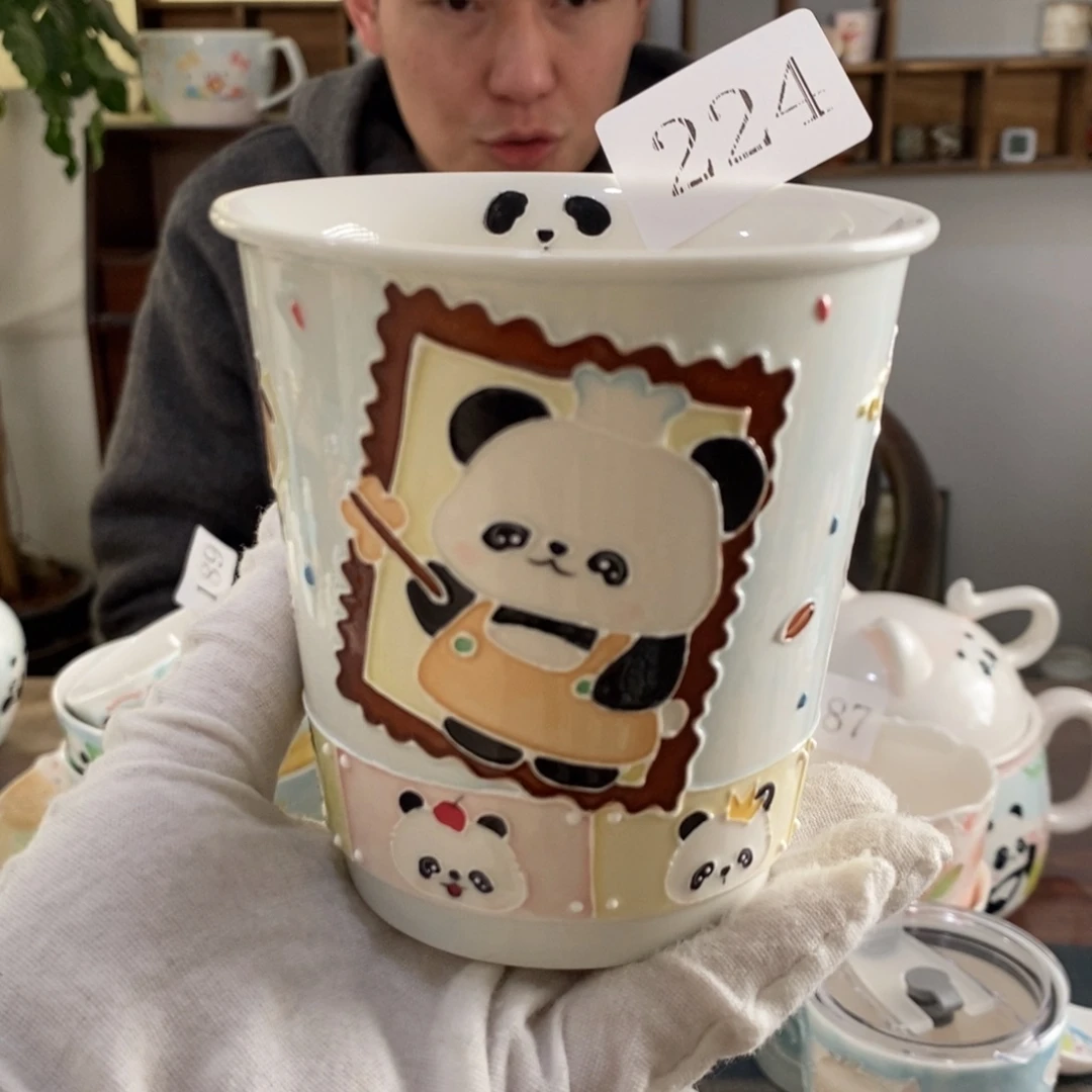 瓷片景德镇釉下彩手绘