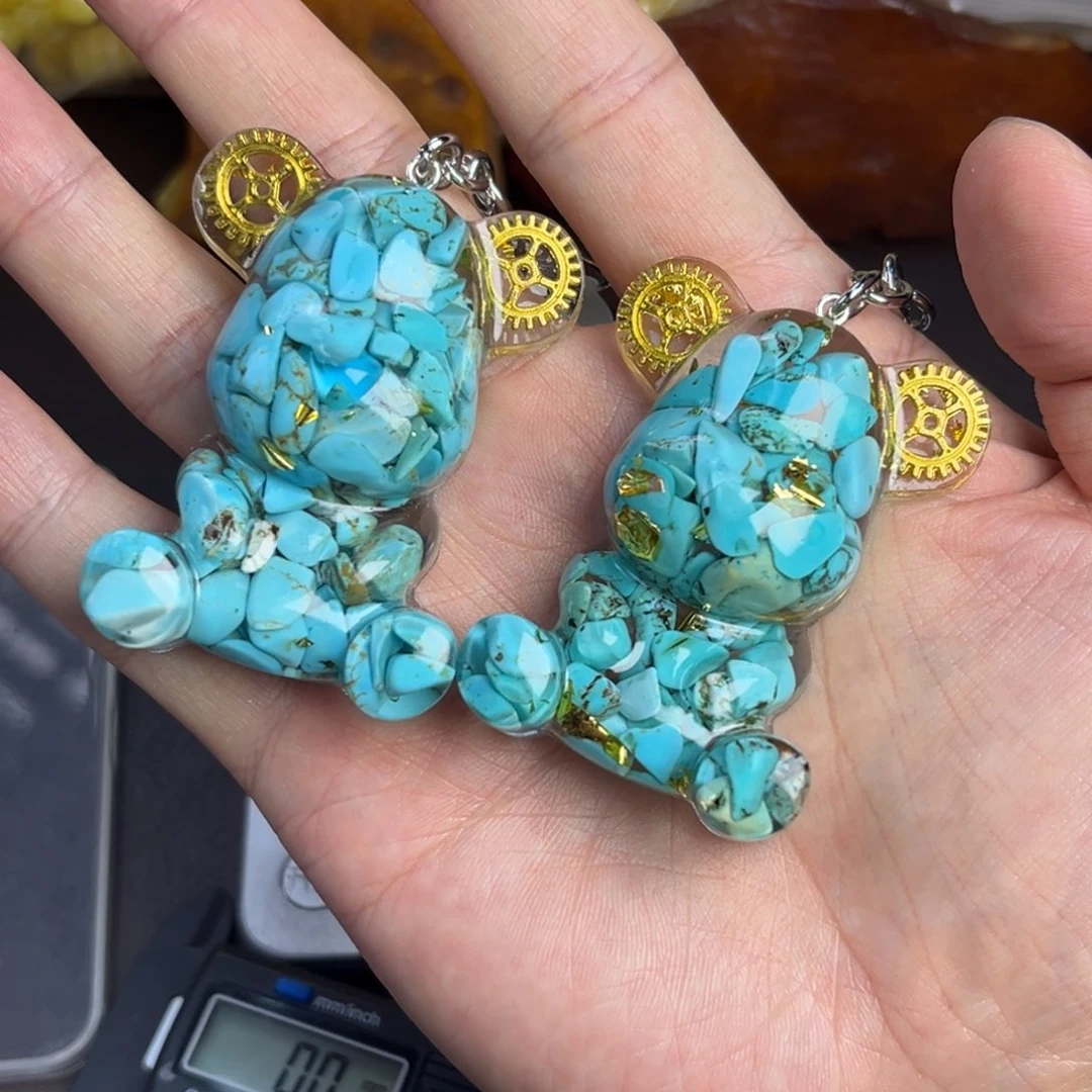 琥珀未镶嵌裸石暴力熊一个