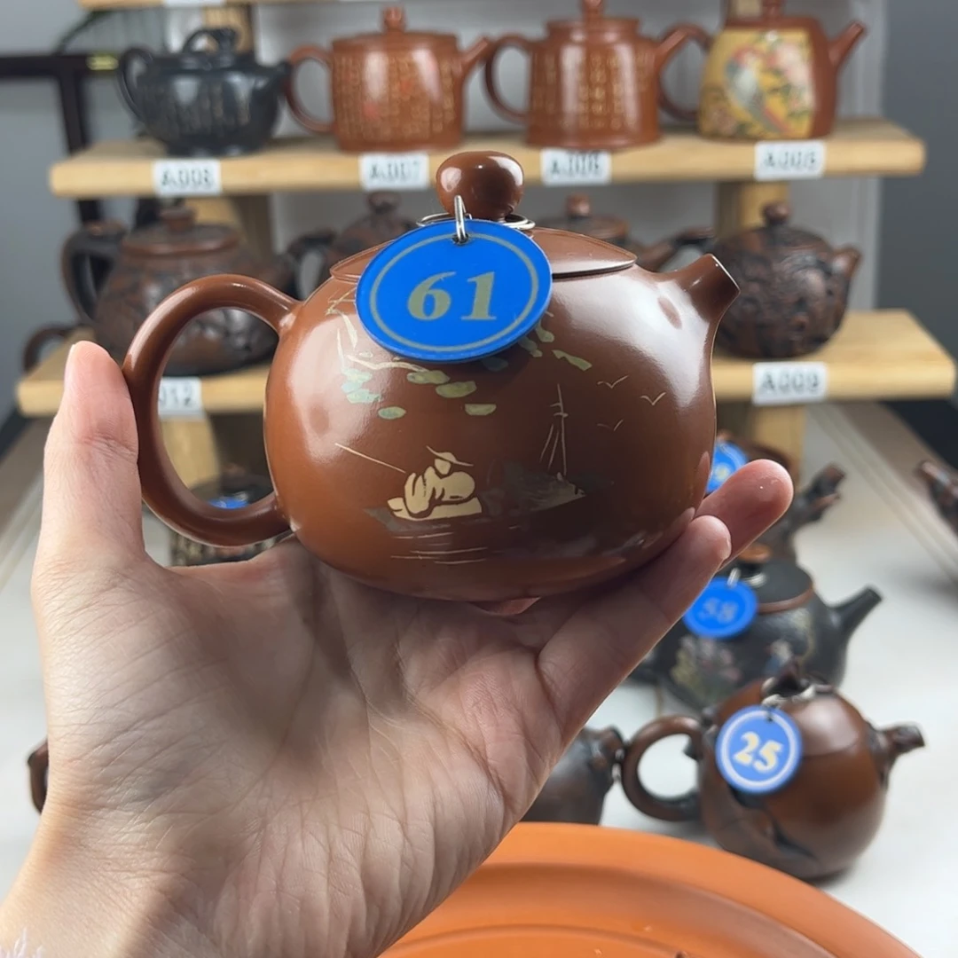 壶230cc建水紫陶全手工制作