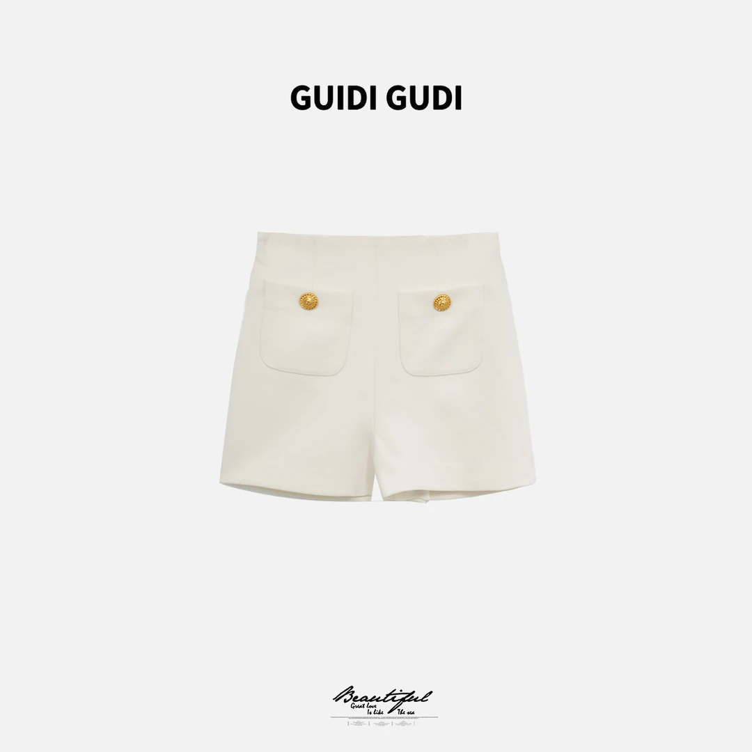 GUIDI GUDI【翘臀姐姐】气质休闲百搭时尚短裤