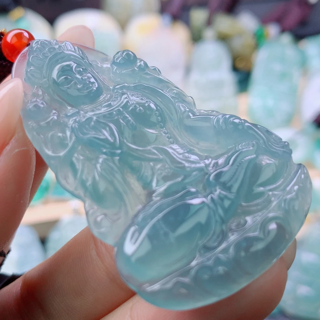 翡翠未镶嵌颈饰翡翠吊坠