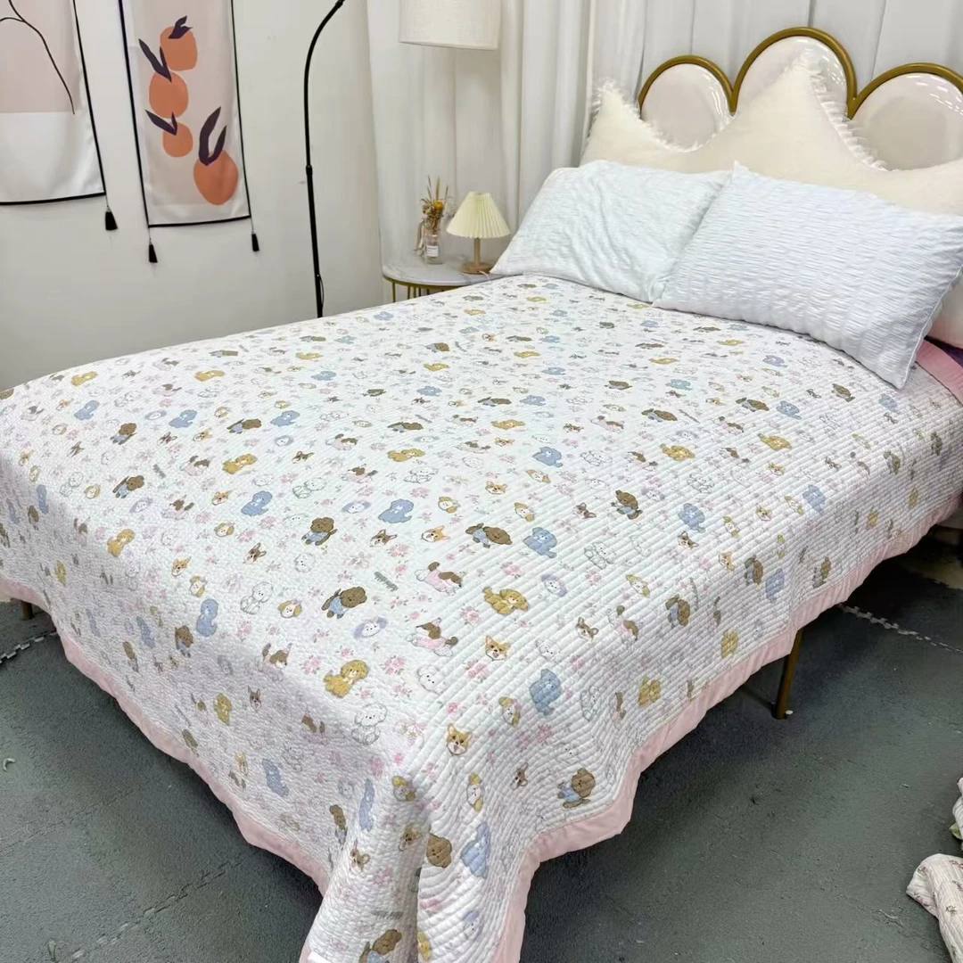 【动物乐园】四季盖毯200x230双人水洗机洗亲肤柔软舒适床盖